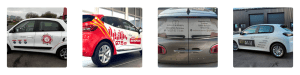 Différents exemples de marquages véhicules.