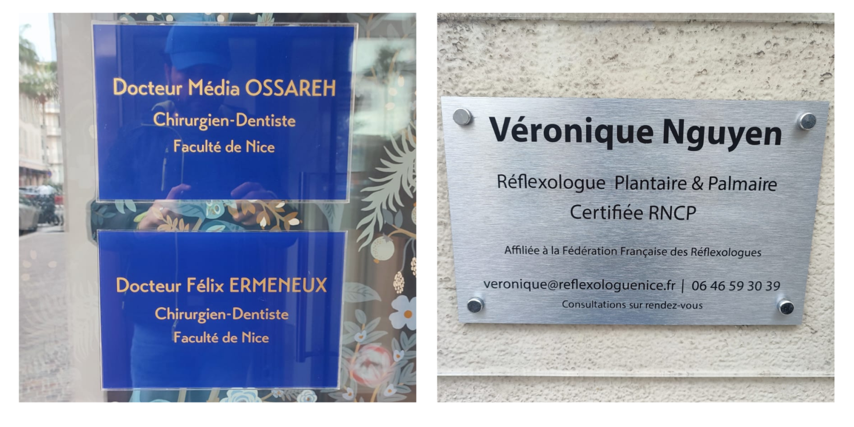 Image de plaques professionnelles